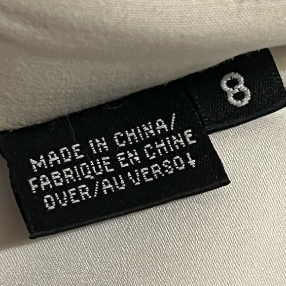 DANA BUCHMAN white Blazer with black ribbon details in waist and front up collar - Picture 12 of 12